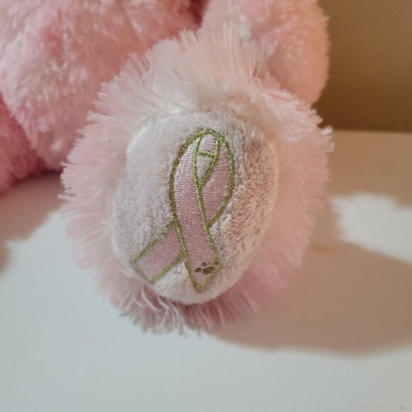 Build a Bear Pink Ribbon Plush Bear - Picture 2 of 3
